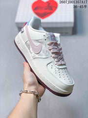 Nike Air Force 1 '07 Low White Pink Blue Sneakers JDD1357A17