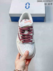 Jordan Air Jordan 1 Low White Burgundy Sneakers