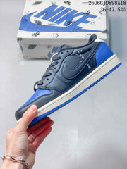 Jordan 1 Low Travis Scott Fragment Blue Sneakers