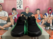 Black and Green Basketball Sneakers