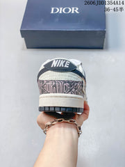 Nike Air Jordan 1 Low Travis Scott Dior-Print Sneakers
