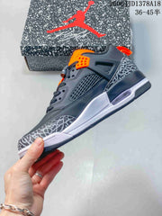 Jordan Spizike Low Sneakers in Black and Orange