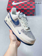 Nike Air Force 1 '07 Low White Grey Blue Sneakers