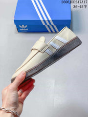 adidas Originals Handball Spezial Loafer Sneakers, Cream and White