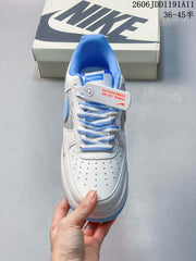 Nike Air Force 1 '07 Low White and Blue Sneakers
