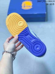 Nike Air Force 1 '07 Low White Blue Yellow Sneakers