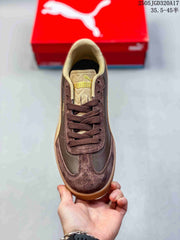 PUMA Club II Era Brown and Beige Low-Top Sneakers