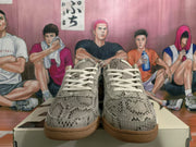 Nike Book 1 Gray Snakeskin-Pattern Sneakers