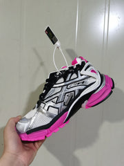 9155 Runner Sneakers Silver Black Fluorescent Pink