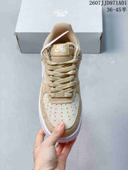 Nike Air Force 1 '07 Low Sneakers in Beige and White