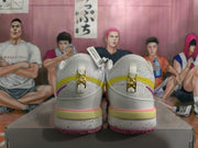 Nike Basketball Sneakers White Purple Yellow