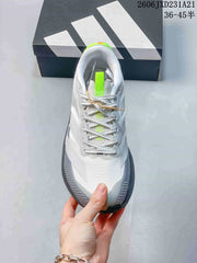 Adidas Adizero Evo SL Running Shoes, White and Grey