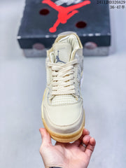 Air Jordan 4 Retro OG Cream Mid-Top Sneakers