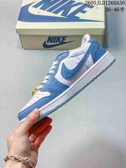 Air Jordan 1 Low Blue and White Sneakers CZ0790-005