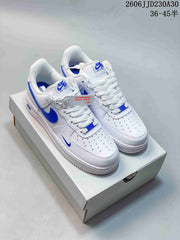 Nike Air Force 1 ’07 Low White and Blue Sneakers