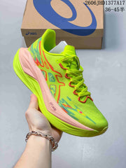 ASICS Megablast Running Shoes – Neon Yellow and Pink