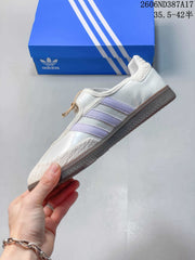 Adidas Samba Jane White Sneakers with Hook-and-Loop Strap