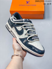 Nike SB Dunk Low Louis Vuitton-Style Sneakers