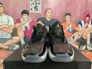 Jordan Black and Gold High-Top Basketball Sneakers
