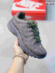 Nike P-6000 Sneakers Dark Gray Neon Green