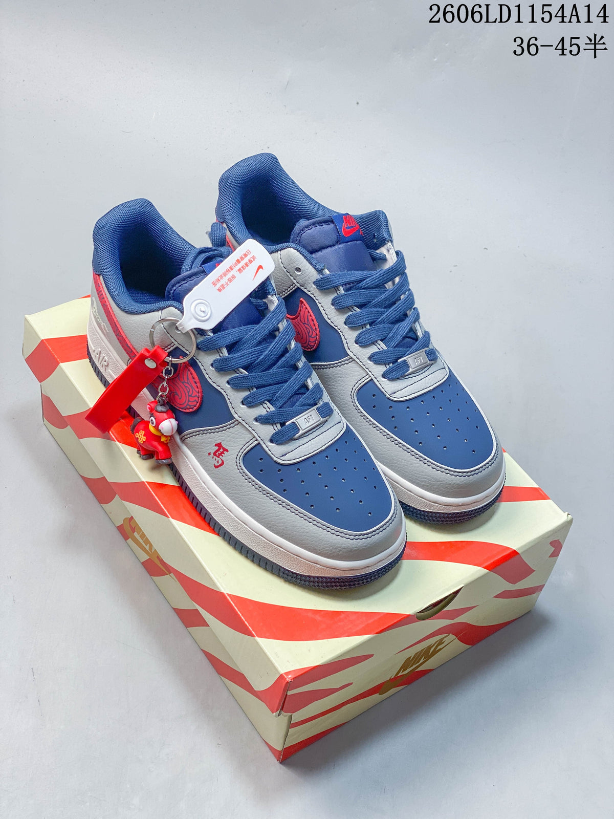 Nike Air Force 1 ’07 Low Blue and Grey Sneakers