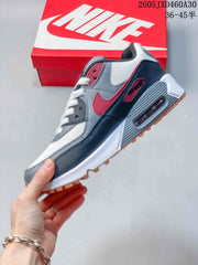 Nike Air Max 90 Sneakers in Grey, White and Red