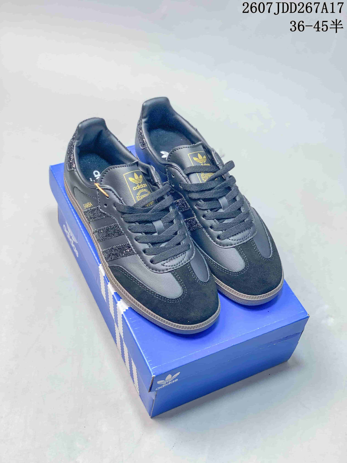 adidas Originals Samba Low-Top Sneakers Black Glitter JDD267A17