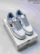 Nike Air Force 1 Low North Face Blue Gray Sneakers