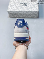 Nike Air Force 1 '07 Low Grey and Blue Sneakers