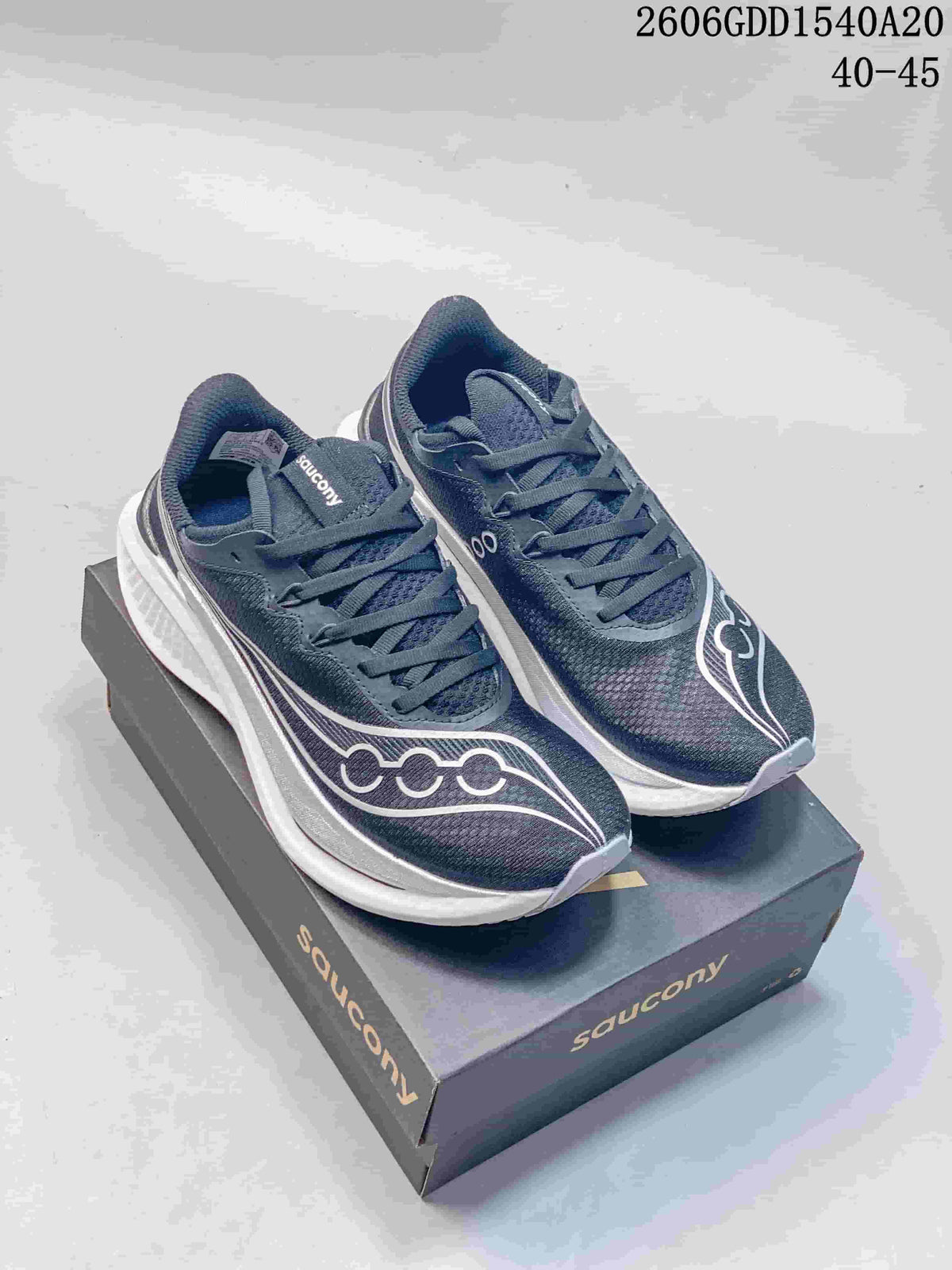 Saucony Endorphin Pro 5 Running Shoes, Navy and White