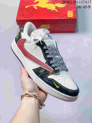 Jordan Fragment x Travis Scott x Dior Air Jordan 1 Low Sneakers