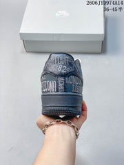 Nike Air Force 1 Low Grey Graphic Sneakers