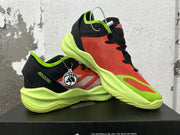 adidas Adizero Basketball Shoes Black Orange Lime