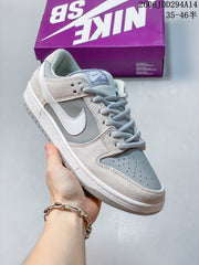 Nike SB Dunk Low Gray and White Skate Shoes IB4417-104