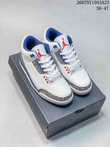 Jordan Air Jordan 3 Retro High-Top Sneakers White Blue Red