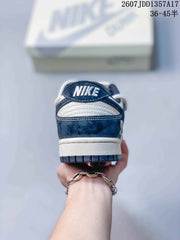 Nike SB Dunk Low Sneakers Navy and White