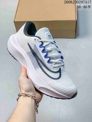 Nike Zoom Fly 5 White and Blue Running Shoes JDD297A17