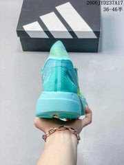 Adidas Adizero Adios Pro 4 Running Shoes, Aqua and Neon Yellow