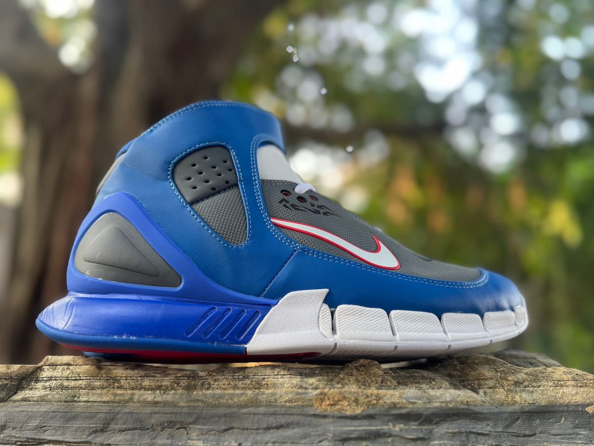 Nike Zoom Huarache 2K5 Basketball Shoes Blue Grey