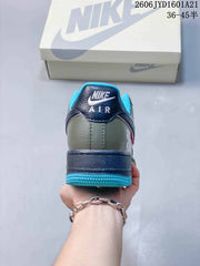 Nike Air Force 1 '07 Low White Green Blue Sneakers