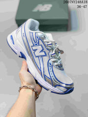 New Balance 740 Unisex Retro Sneakers White and Blue 2607NY248A18