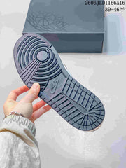 Jordan Air Jordan 1 Low Sneakers in Navy, Gray and Pink