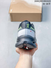 On Cloudtilt Remix Sneakers in Gray and Lime
