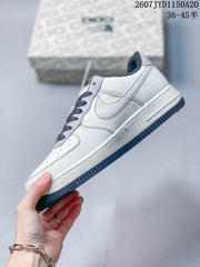 Nike Air Force 1 '07 Low Sneakers White Navy Gray