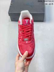 Nike Air Force 1 Low Red Patterned Sneakers