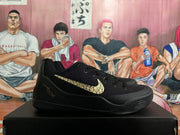 Nike Kobe Black Mamba Basketball Shoes, Black and Gold
