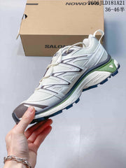 Salomon XT-6 Expanse Sneakers in White and Green