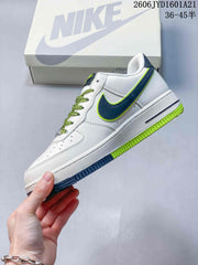 Nike Air Force 1 '07 Low White Navy Volt Sneakers