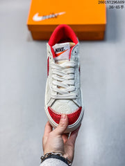 Nike Blazer Low '77 Jumbo Red and White Sneakers