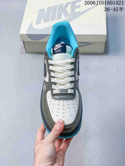 Nike Air Force 1 '07 Low White Green Blue Sneakers